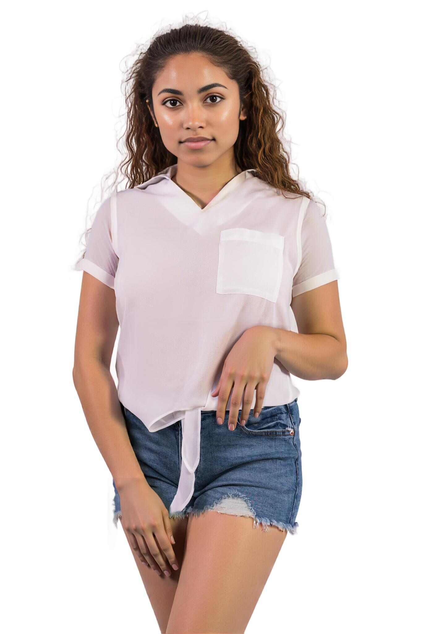 Women’s knot hem sleeveless top