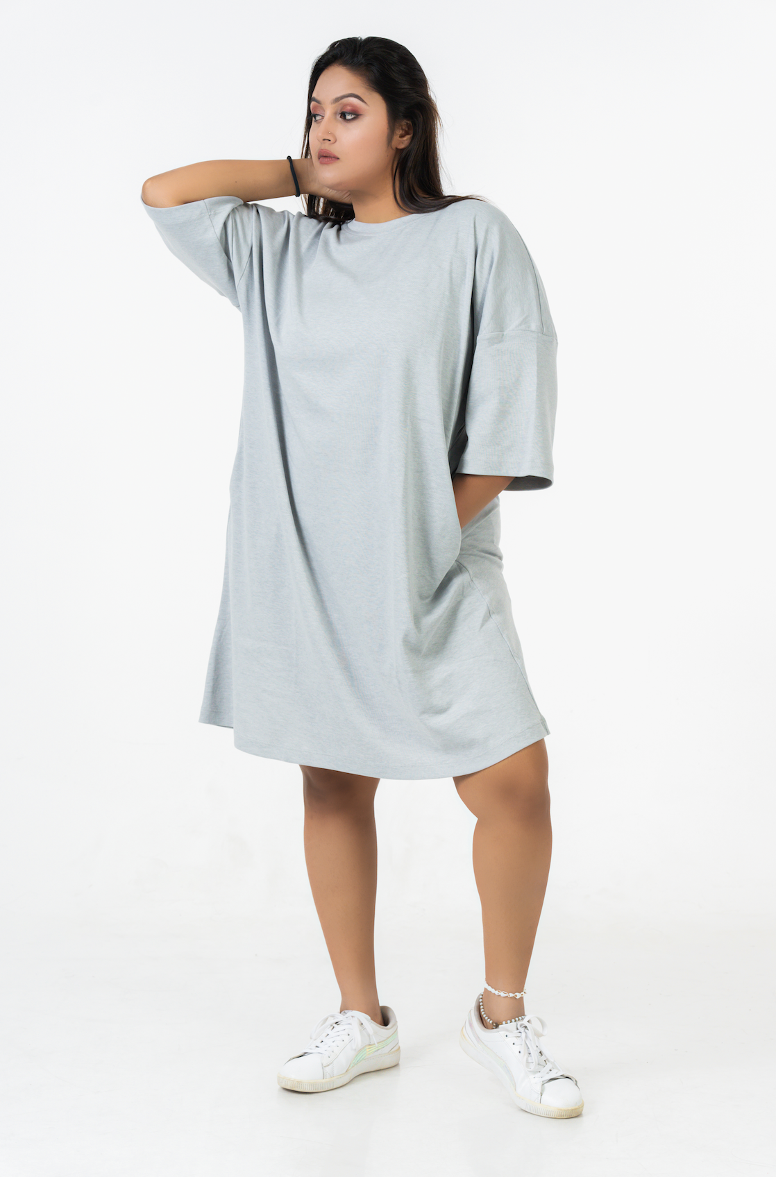 Relaxed One Size Dress ( Up to 3XL) Gray Relaxed One Size Dress ( Up to 3XL) Gray